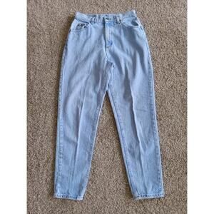 Vintage Lee Jeans Blue Denim Mom Light Wash Women's 10 Med 30x30 Measured 🇺🇸